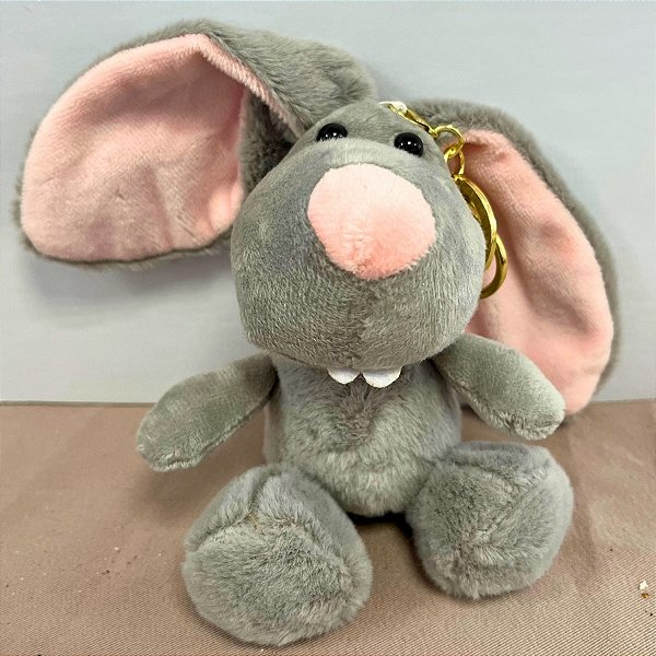 Chaveiro Decorativo De Páscoa - Coelho Cinza - 20x7cm - 1 unidade - Rizzo