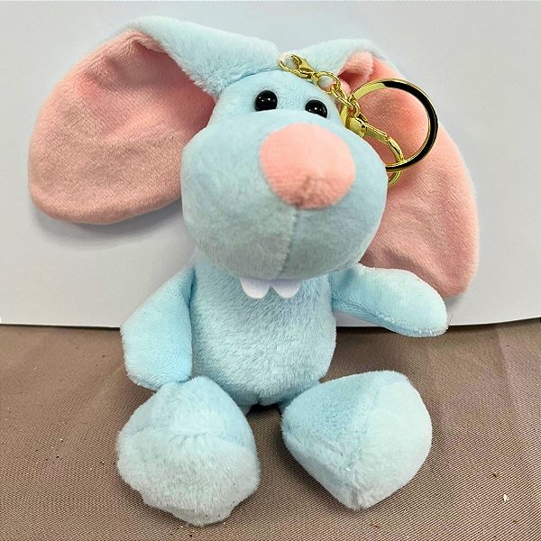 Chaveiro Decorativo De Páscoa - Coelho Azul - 20x7cm - 1 unidade - Rizzo