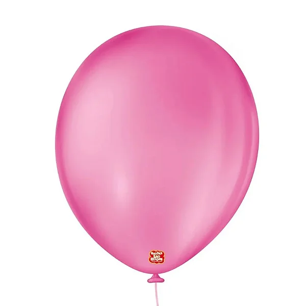 Balão de Festa Látex Liso - Rosa Shock - Balões São Roque