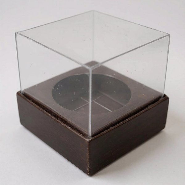 Caixa Mini Bolo P (5x5x5cm) Marrom - 10 unidades - Assk - Rizzo