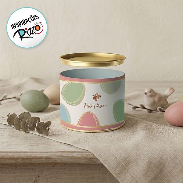 Lata Para Doces Rígida - Tonal - Salmão - 1 unidade - Cromus - Rizzo