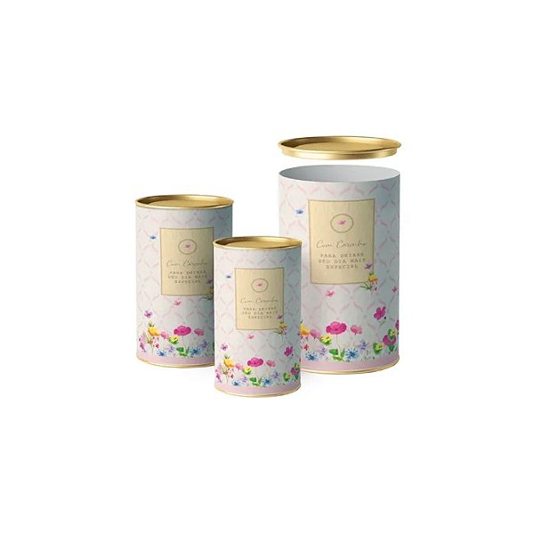 Lata Para Ovo Rígida - Florens - Rosa - 1 unidade - Cromus - Rizzo
