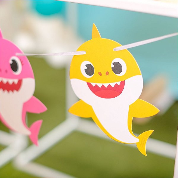 Faixa Decorativa Festa Baby Shark - 1 Unidade - Cromus - Rizzo Festas