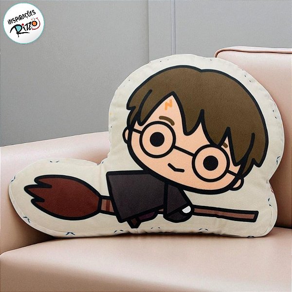 Almofada Formato Harry Potter Voando - 35x24cm - 1 unidade - Rizzo