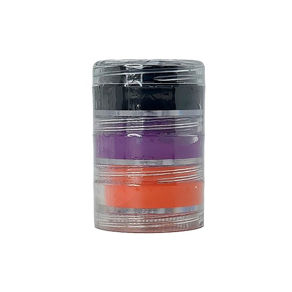 Blush Cremoso - Laranja, Preto e Roxo - Halloween - 3 unidades - Color Make  - Rizzo