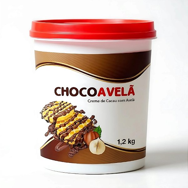 Creme De Cacau com Avelã - Chocoavelã - 1,2kg - 1 unidades - Mec3 - Rizzo