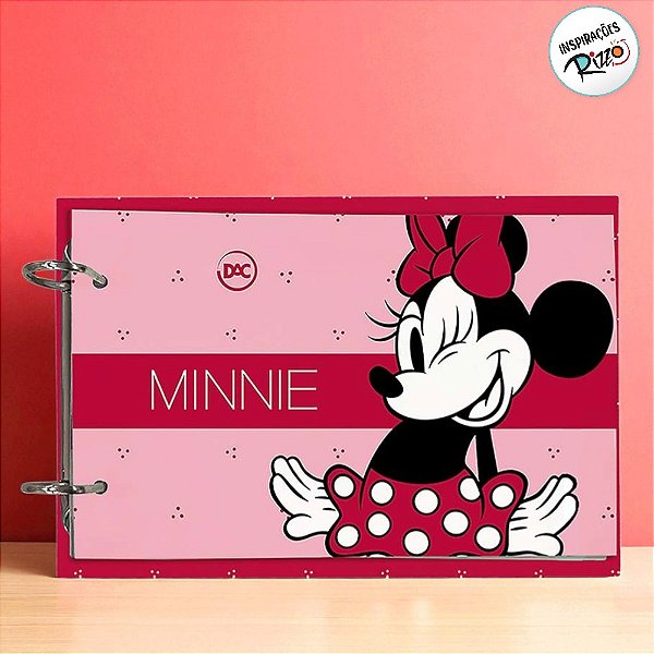 Mini Caderno Argolado - Minnie Mouse - 230x155mm - 80 Folhas - 1 unidade - Disney Original - Rizzo