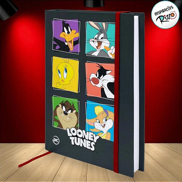 Caderno de Anotações A5 - Looney Tunes - 13,5x19,1cm - 366 Folhas - 1 unidade - Rizzo
