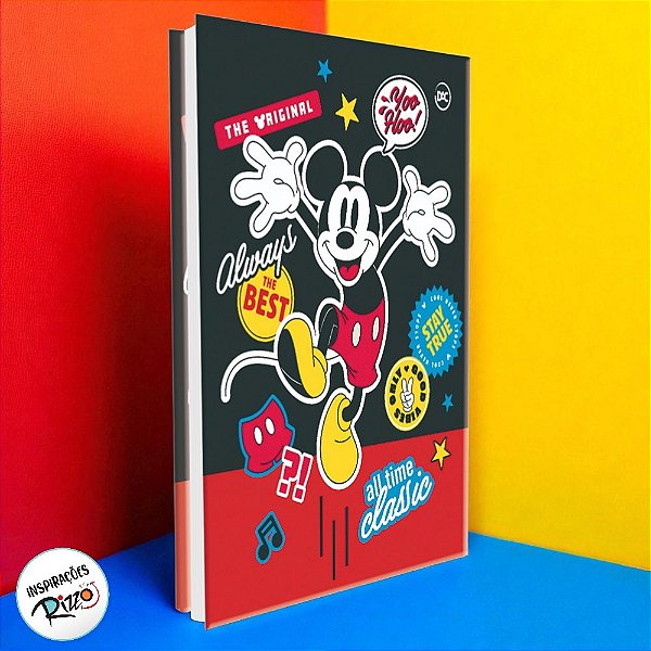 Pasta Catálogo Mickey Mouse - 10 Envelopes Plásticos - 235x325mm - 1 unidade - Disney Original - Rizzo