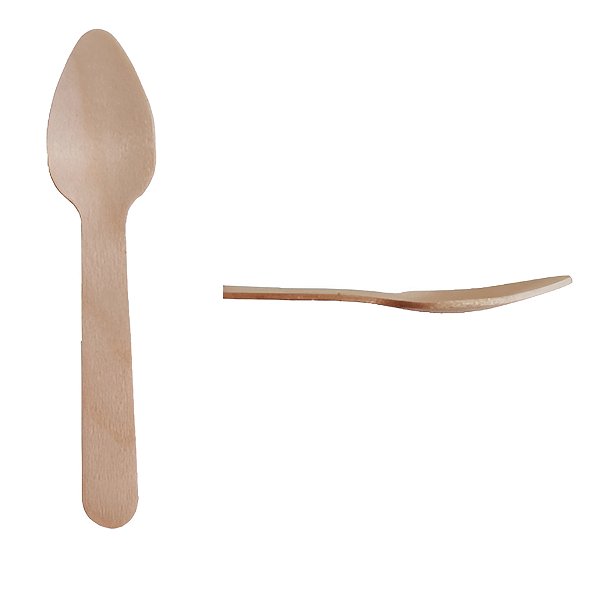 Colher de Madeira - 11cm - 50 unidades - Theoto - Rizzo