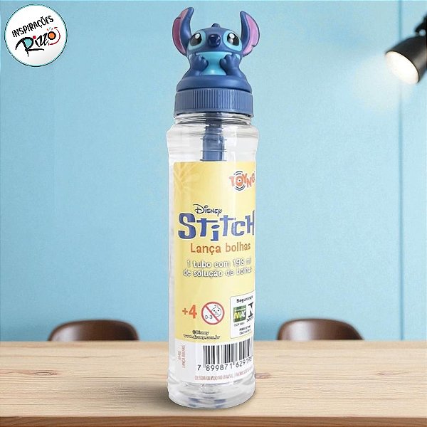 Lança Bolhas de Sabão - Stitch - 198ml - 1 unidade - Disney Original - Rizzo