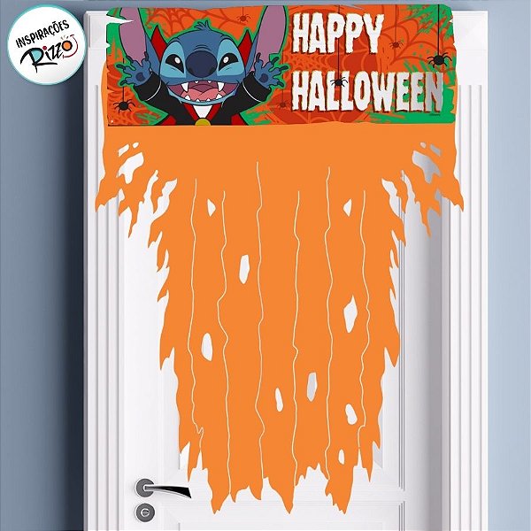 Enfeite de Pendurar - Stitch Halloween - 44x60cm - 1 unidade - Disney Original - Rizzo