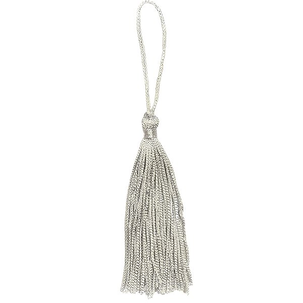 Tassel Decorativo Artesanal - Prata - 13cm - 12 unidades - Artlille - Rizzo