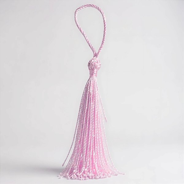 Tassel Decorativo Artesanal - Rosa Claro - 13cm - 12 unidades - Artlille - Rizzo