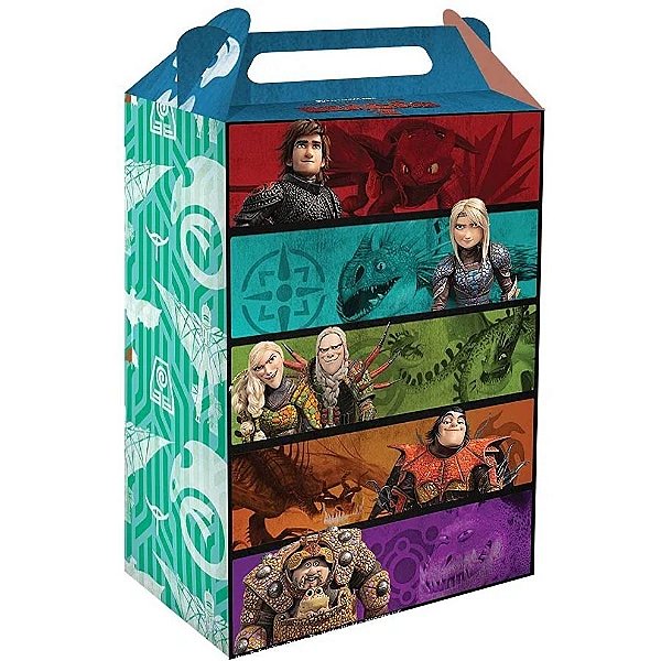 Caixa Surpresa Maleta - Como Treinar o Seu Dragão 3 - 8 unidades - Rizzo