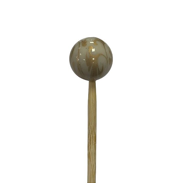 Palito Para Aromatizador - Bola Dourado e Branco Mesclado - 25cm - 1 unidade - Rizzo