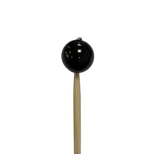 Palito Para Aromatizador - Bola Preta Envernizada - 25cm - 1 unidade - Rizzo