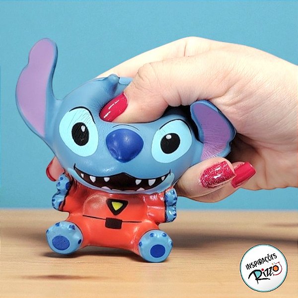 Brinquedo Squish Borracha - Stitch Alien - 7cm - 1 unidade - Disney Original - Rizzo