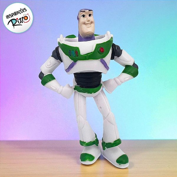 Mini Figura Colecionável - Buzz Lightyear - Toy Story - 5cm - 1 unidade - Disney Original - Rizzo