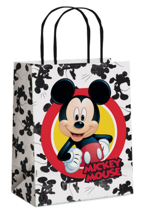 Sacola de Papel Mickey Forever P 21,5X15X8cm - 10 unidades - Cromus - Rizzo Festas