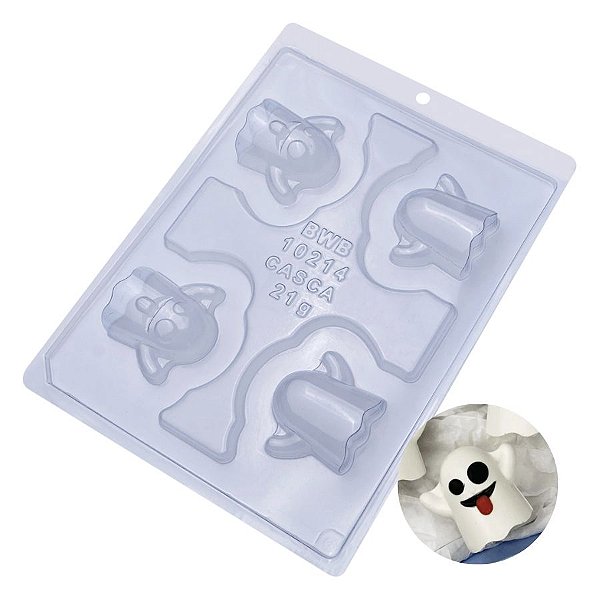 Forma Especial de Acetato - Fantasminha Halloween - Cód 10214 - 3 unidades - BWB - Rizzo