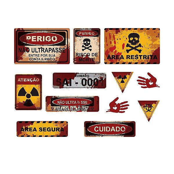 Kit Painel Decorativo - Parque Halloween Horripilante - 1 unidade - Rizzo
