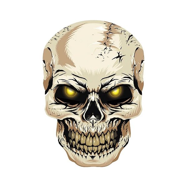 Painel Decorativo - Caveira - 47x32,5cm - 1 unidade - Rizzo