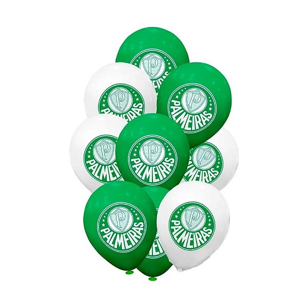 Balão de Festa Redondo Decorado 8" 20cm - Palmeiras - 20 unidades - Rizzo
