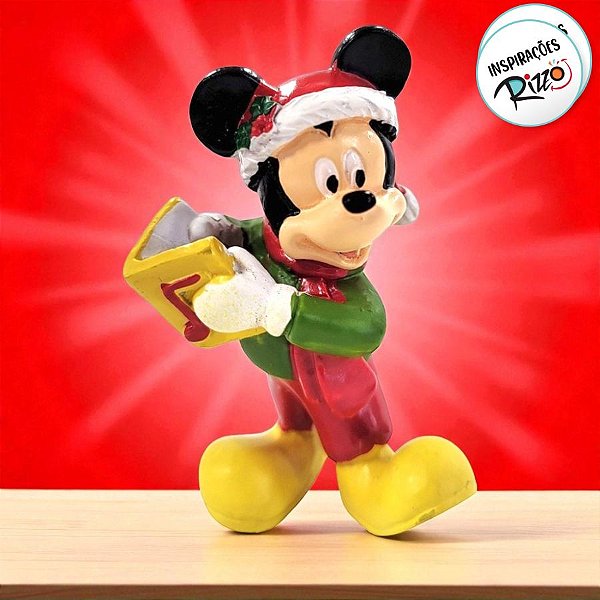Enfeite de Natal - Mickey Mouse Lendo Livro - 7cm - 1 unidade - Disney Original - Rizzo