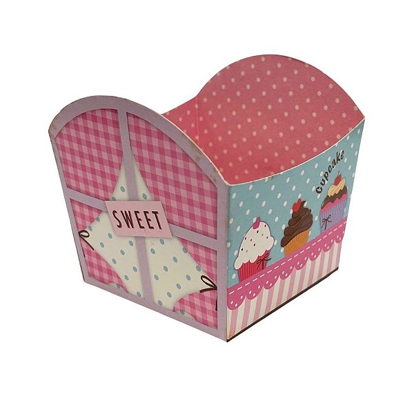Cestinha Para Doces - Cupcakes - 7x7x8cm - 10 unidades - Cromus - Rizzo