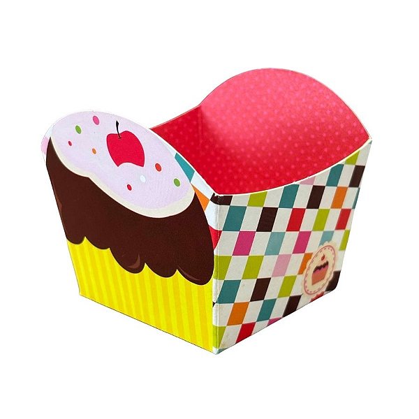 Cestinha Para Doces - Cupcake - 5,5x5,5x6cm - 10 unidades - Cromus - Rizzo