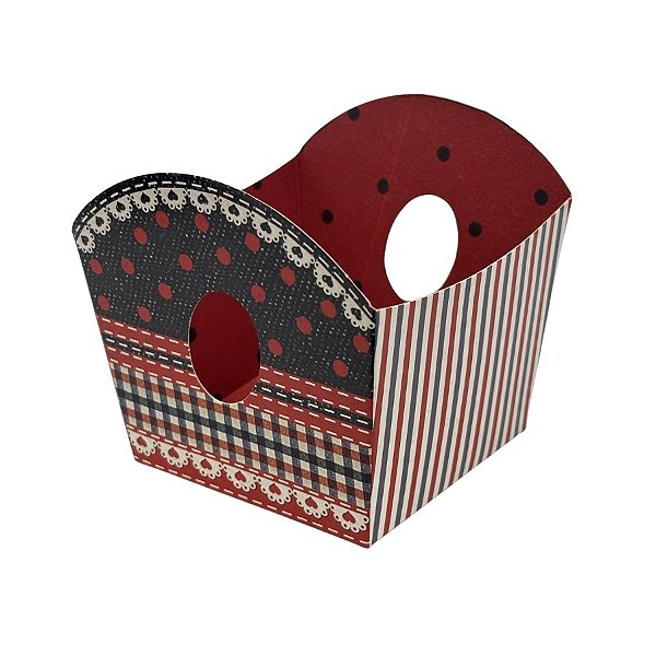 Cestinha Para Doces - Chocolovers - 7x8x7cm - 10 unidades - Cromus - Rizzo