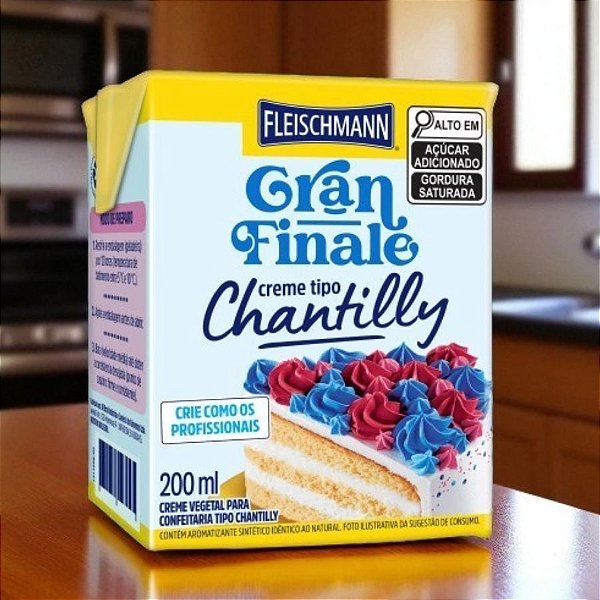 Creme Chantilly - Gran Finale - 200ml - 1 unidade - Fleishcmann - Rizzo