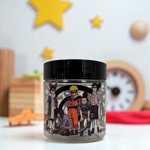 Pote de Plastico - Naruto e Equipe - Ref: 0634 - 550ml - 1 unidade - Rizzo