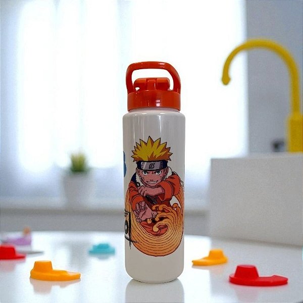Garrafa de Plastico - Squeeze Sport - Naruto Uzumaki - Ref: 1771 - 750ml - 1 unidade - Rizzo