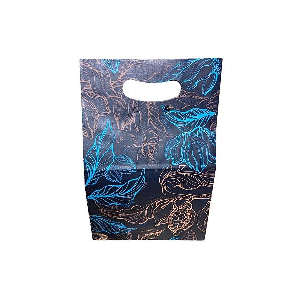 Sacola De Papel 20x15x29cm - Kraft Boca De Palhaço - Páscoa Cacau Ref 5055   - 10 unidades - WMA - Rizzo