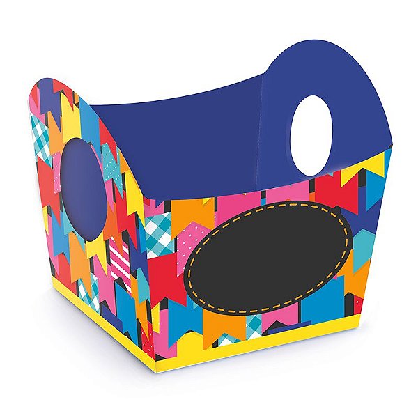 Mini Cachepot Quadrilha 6x5,5cm Festa Junina - 10 unidades - Cromus - Rizzo Festas