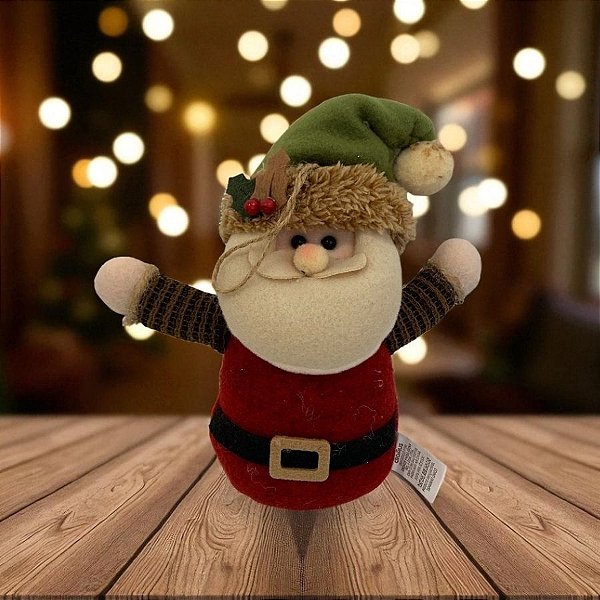Enfeite Para Pendurar De Natal - Noel - Vermelho, Verde e Branco - 18,5cm - 1 unidade - Cromus - Rizzo