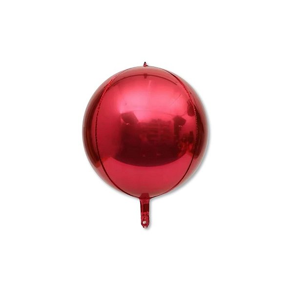 Balão de Festa Metalizado 50" 127cm - Órbita 4D Vermelho - 1 unidade - Partiufesta  - Rizzo