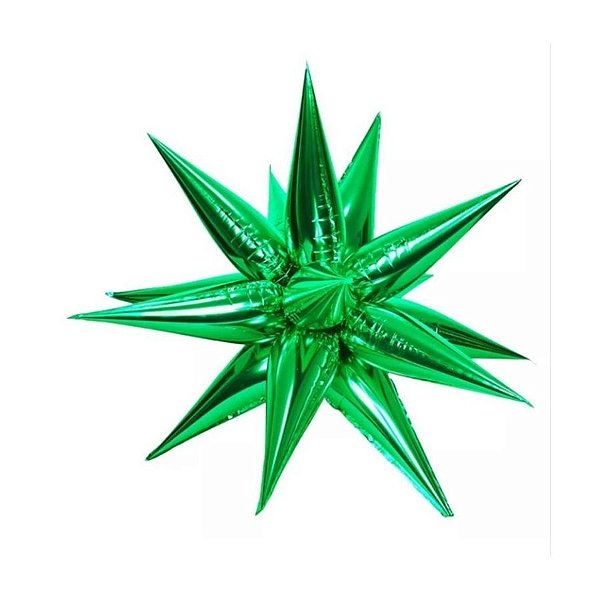 Balão de Festa Metalizado 40" 100cm - Sputnik Verde - 1 unidade - Rizzo