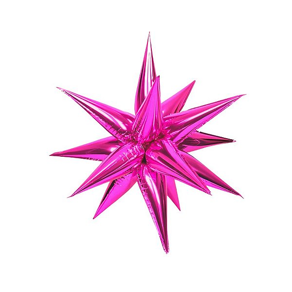 Balão de Festa Metalizado 40" 100cm - Sputnik Pink - 1 unidade - Rizzo