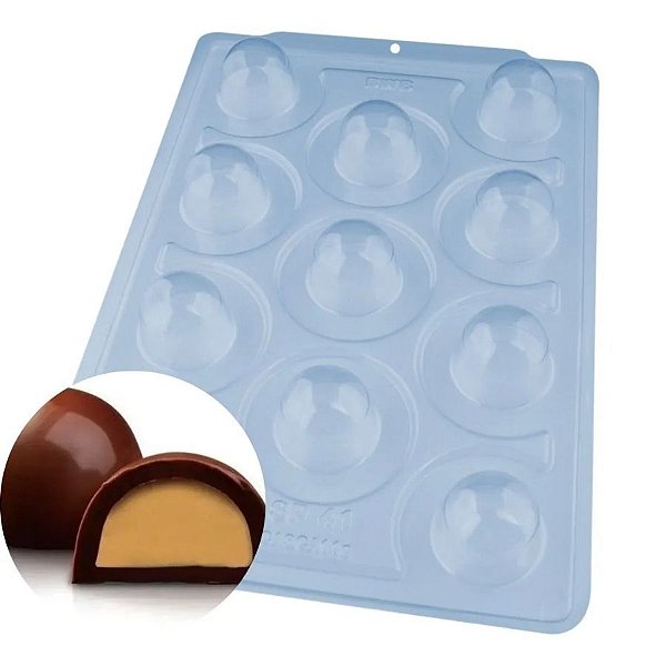 Forma Especial de Acetato - Trufa Grande Pro - Cód 212.P - 3 unidades - Porto Formas - Rizzo