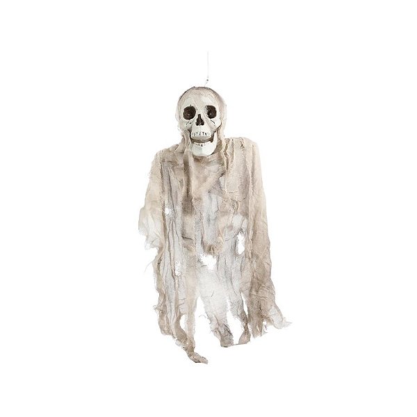 Enfeite Decorativo de Halloween Com Luz e Som - Caveira Severus - 75cm - 1 unidade - Cromus - Rizzo