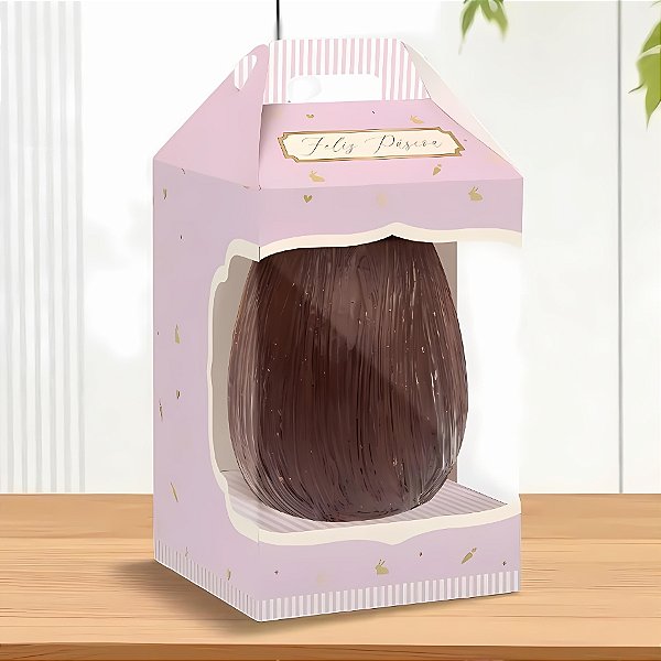 Caixa New Maleta Para Ovo Com Visor - Quinn Lílas - 6 unidades - Cromus - Rizzo