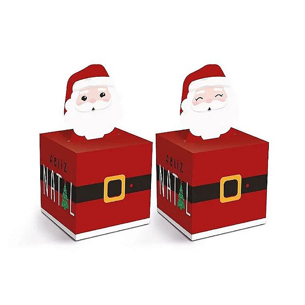 Caixa Pop Up - Noel Chegou - G 14x14x16,5cm - 10 unidades - Cromus - Rizzo