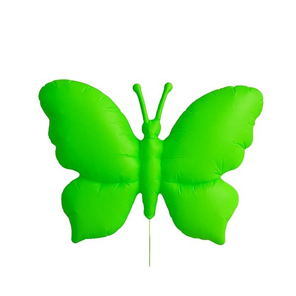 Balão de Festa Metalizado 40" 100cm - Borboleta Verde Neon  - 1 unidade - Partiufesta - Rizzo