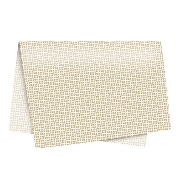 Papel de Seda - 49x69cm - Charm Ouro - 50 unidades - Cromus - Rizzo