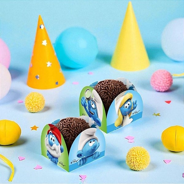 Porta Forminha - Os Smurfs - 3x2,5cm - 50 unidades - Regina - Rizzo