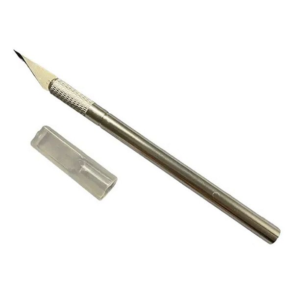 Estilete/Bisturi de Precisão com 6 Lâminas - 14,5cm - 1 unidade - Rizzo