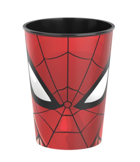 Copo de Plástico Homem Aranha 320ml - 1 unidade - Plasútil - Rizzo Festas